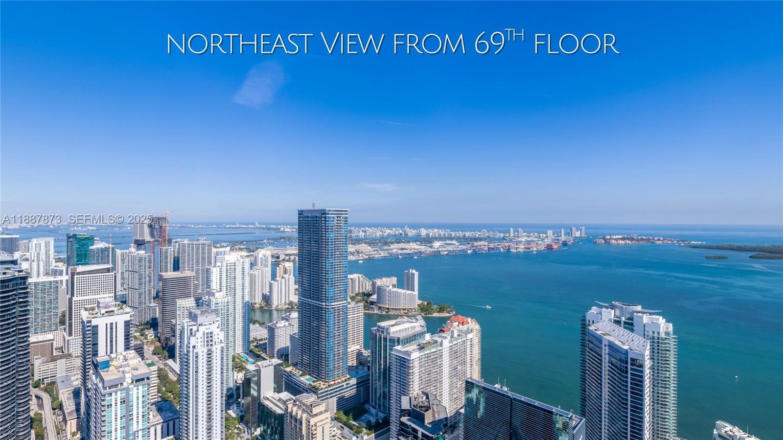 1420 South Miami Avenue, Unit 7204 Miami, FL 33130 - Photo 34 of 38 a view of a city with an ocean view