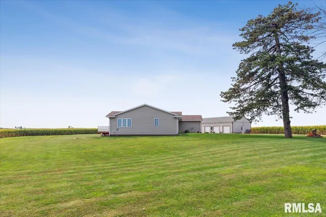 a house with a field