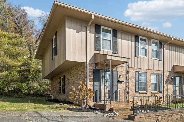 a front view of a building