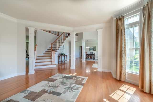 a view interior of the house and wooden floor