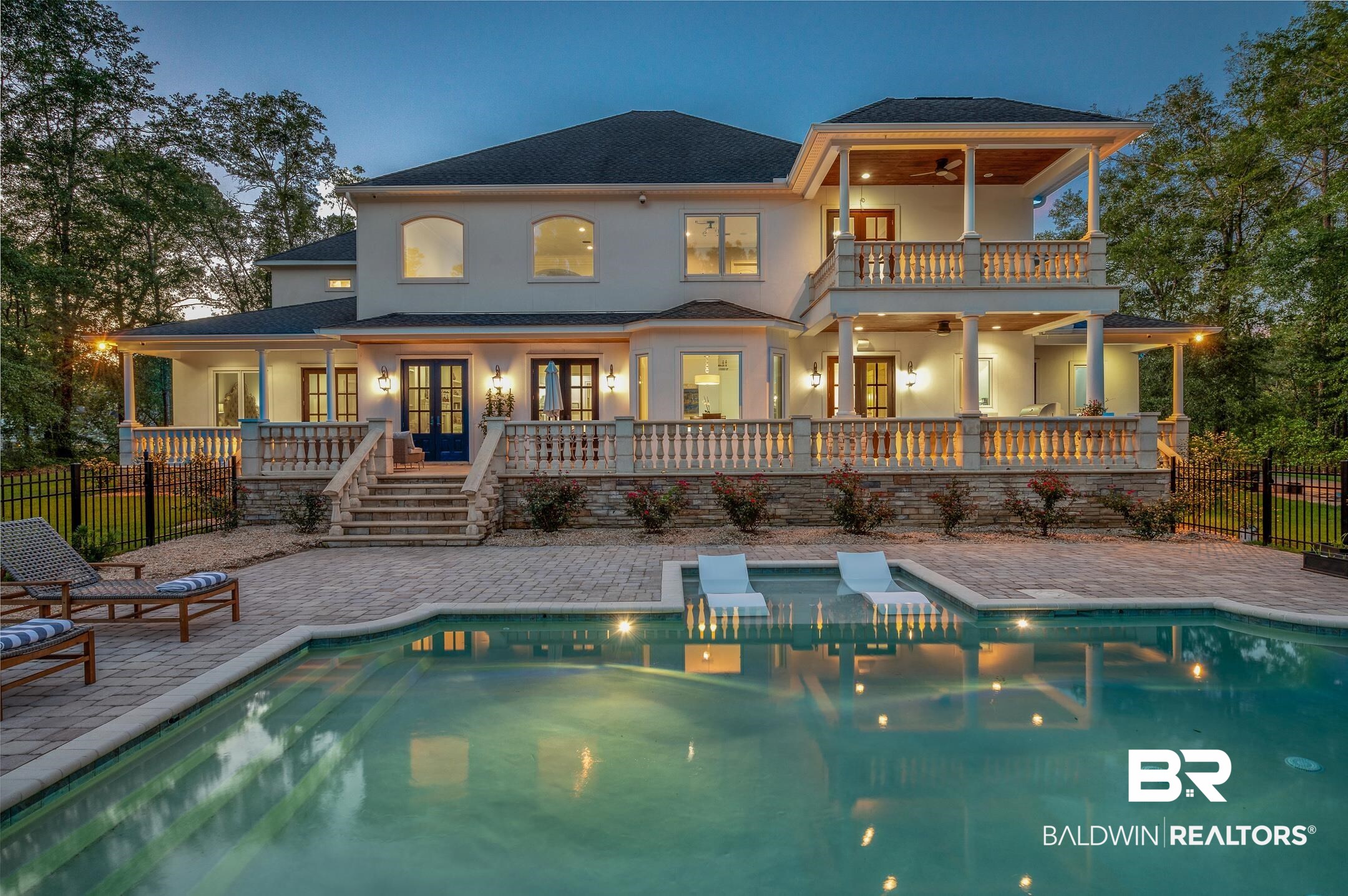 11459 Redfern Road Daphne, AL 36526 - Photo 47 of 50 Twilight Back View