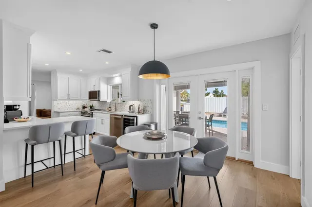 a bedroom with a bed and a view of bedroom