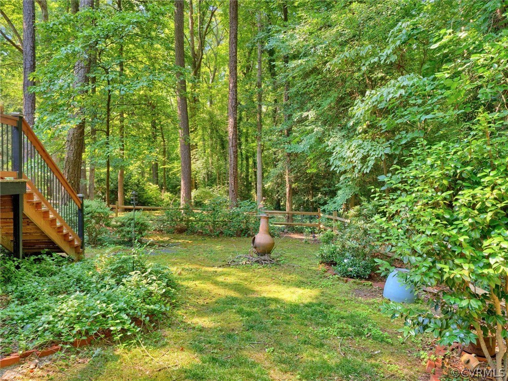 13618 Hunts Bridge Road Midlothian, VA 23112 - Photo 5 of 42 a backyard of a house with lots of green space