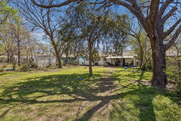 a view of yard with tree