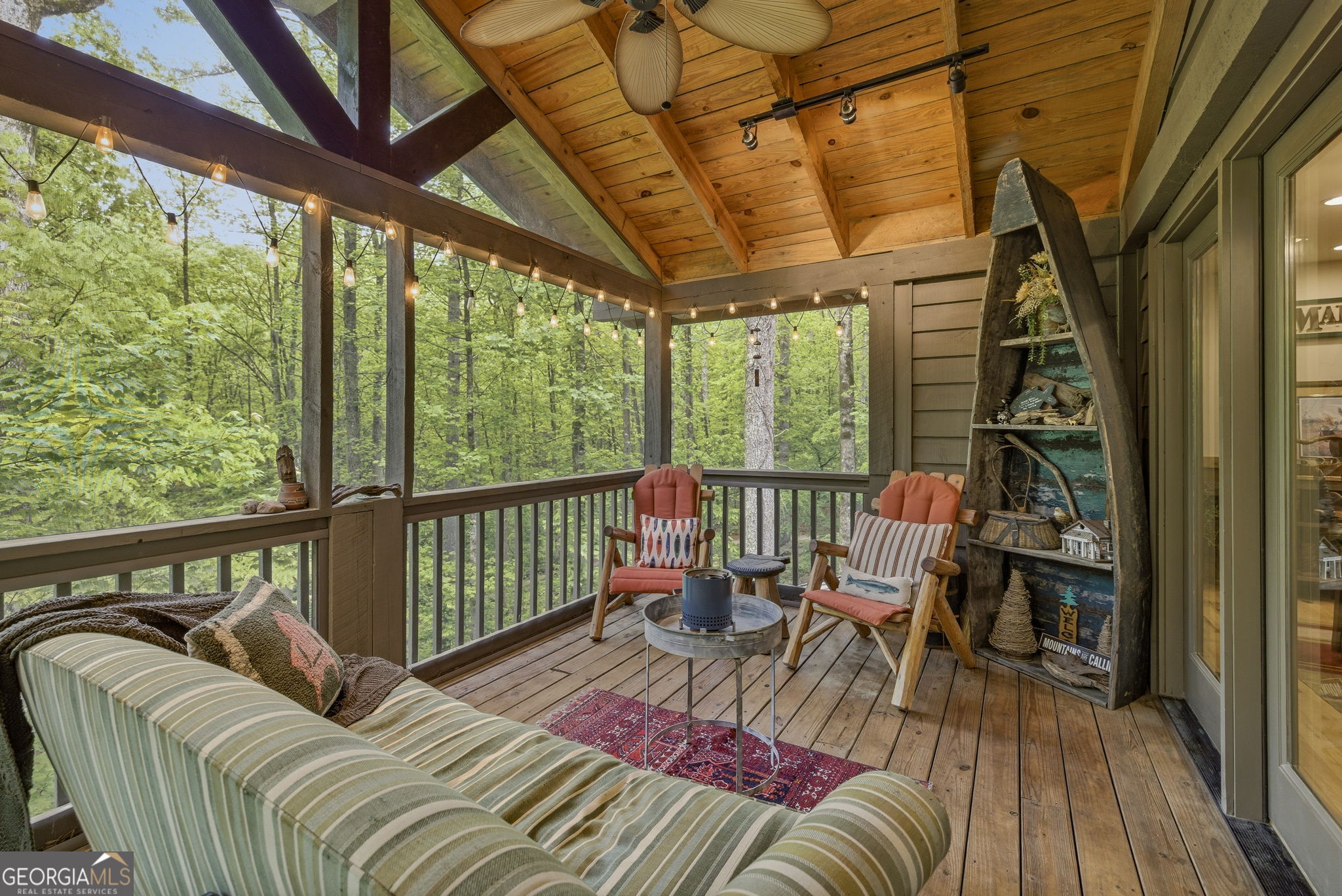 634 Little Hawk Road Sautee Nacoochee, GA 30571 - Photo 22 of 54 a view of balcony with furniture