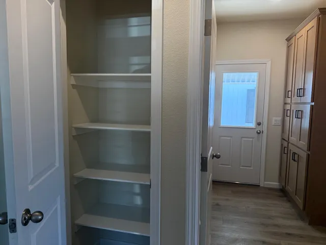 a view of a walk in closet