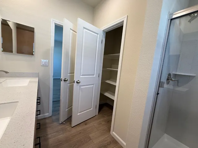 a view of closet area