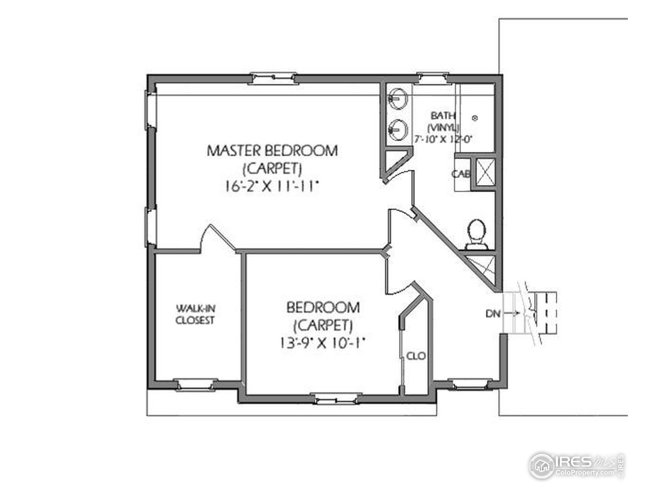 2306 Kodiak Road Fort Collins, CO 80525 - Photo 37 of 38 Upper Level Floorplan