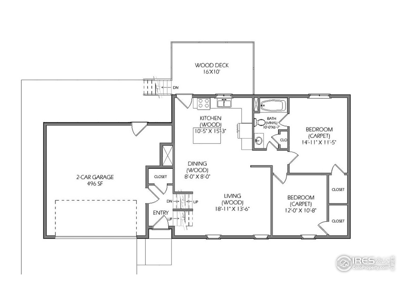 2306 Kodiak Road Fort Collins, CO 80525 - Photo 35 of 38 Main Level Floorplan