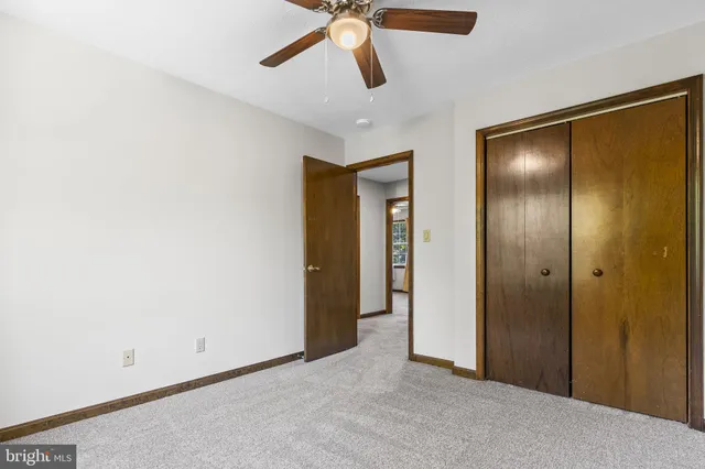 a view of an empty room