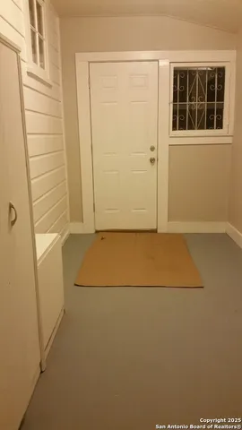 a view of front door