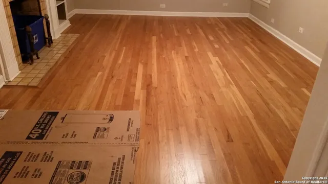 a view of wooden floor