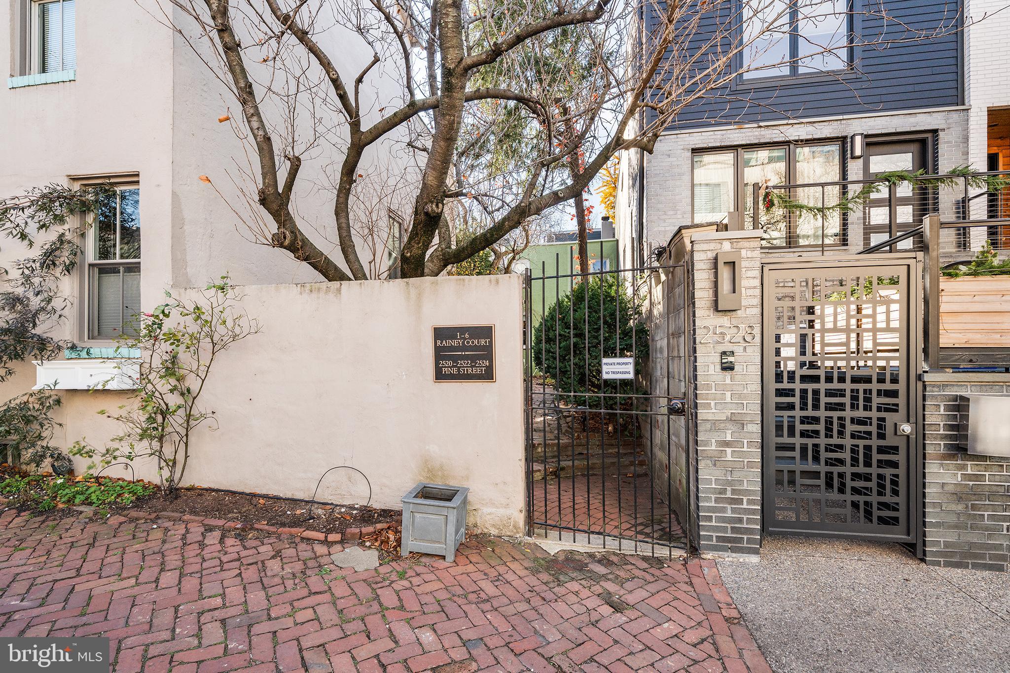 4 Rainey Court Philadelphia, PA 19103 - Photo 1 of 35 Charming entrance to a modern residence.
