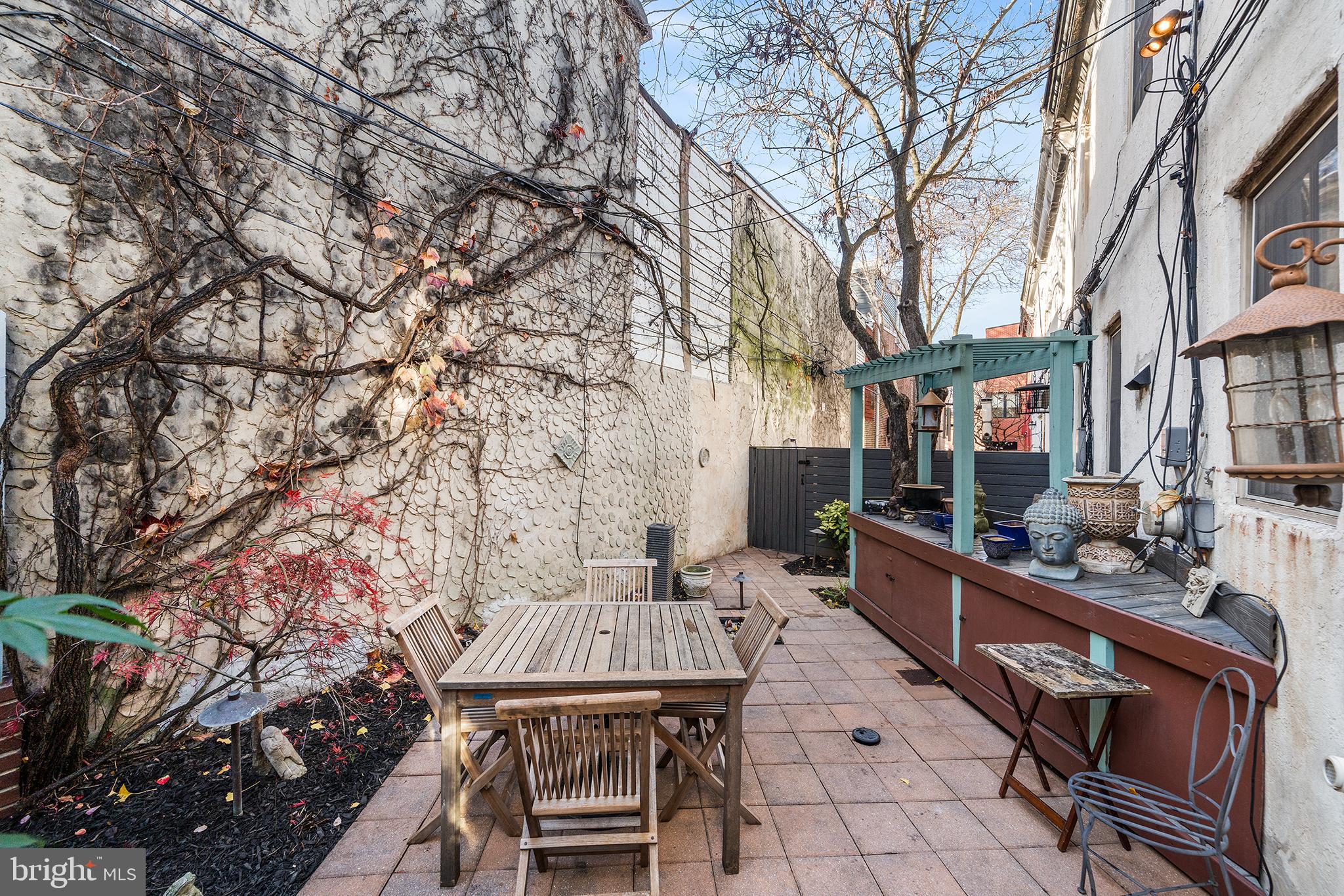 4 Rainey Court Philadelphia, PA 19103 - Photo 16 of 35 Charming outdoor oasis with rustic charm.