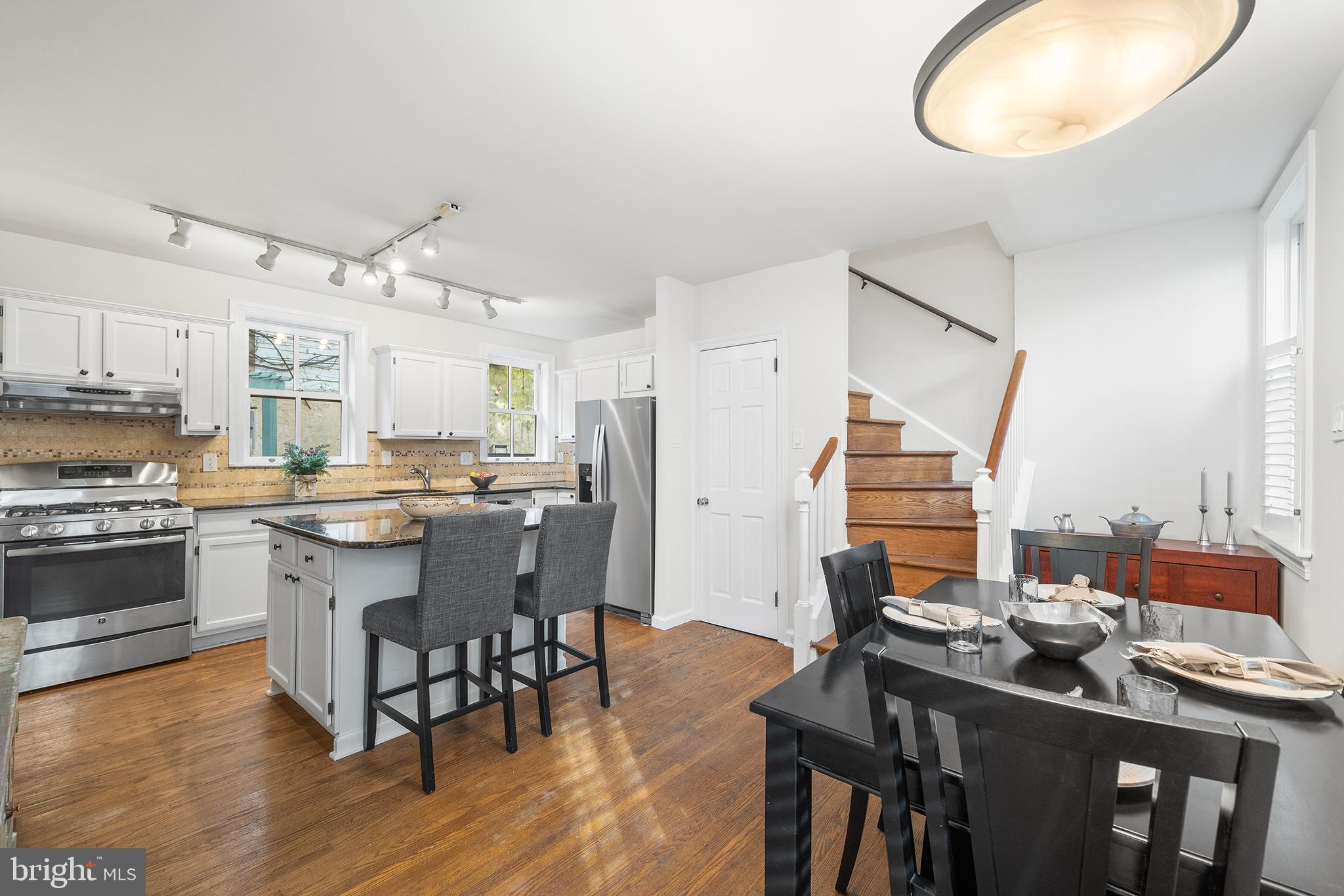 4 Rainey Court Philadelphia, PA 19103 - Photo 6 of 35 Modern kitchen with multiple dining options.