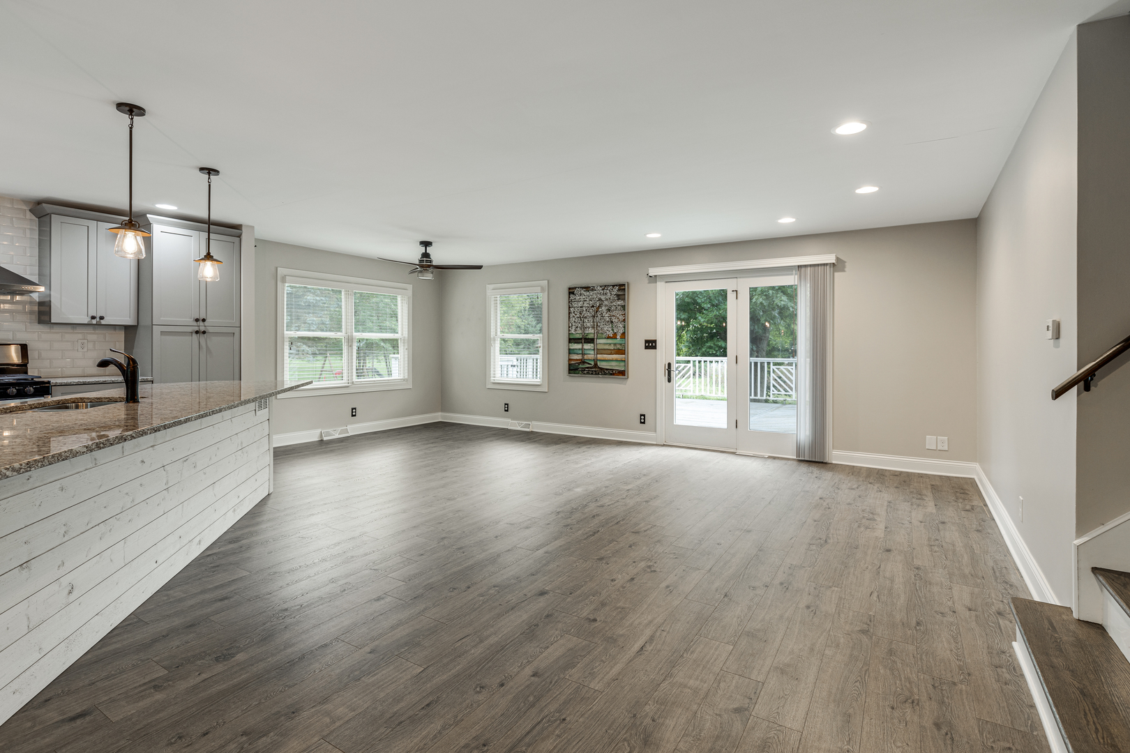 1N136 Pouley Road Elburn, IL 60119 - Photo 6 of 30 an empty room with wooden floor and windows
