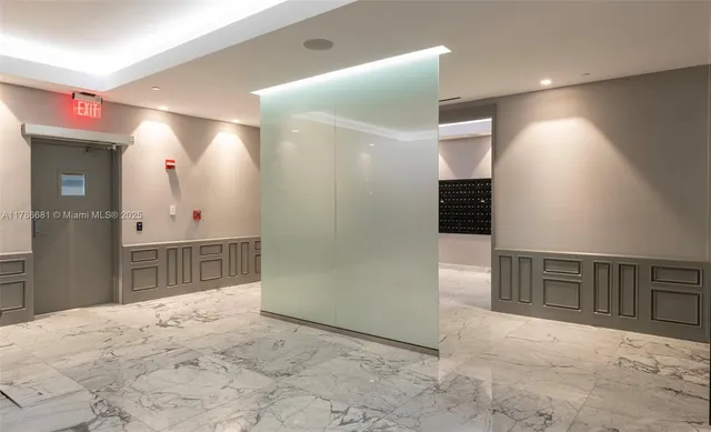 a view of a entryway of a house