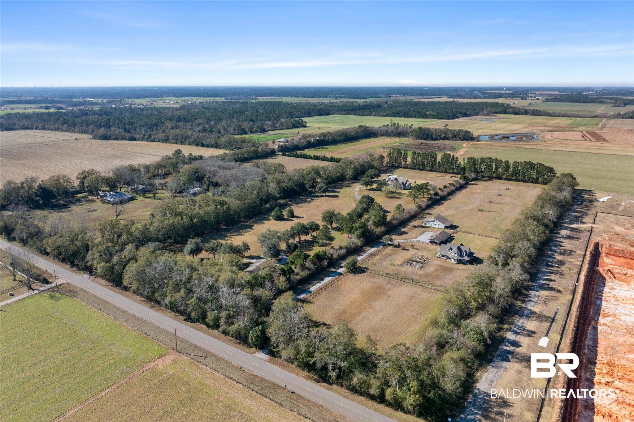 15635 County Road 83 Elberta, AL 36530 - Photo 45 of 54 Aerial view with a rural view