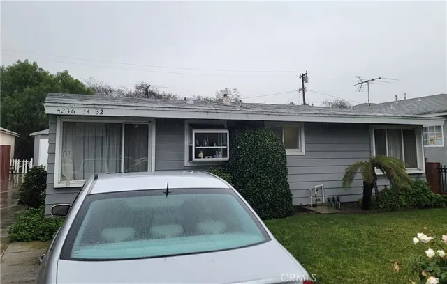a view of a house with a patio