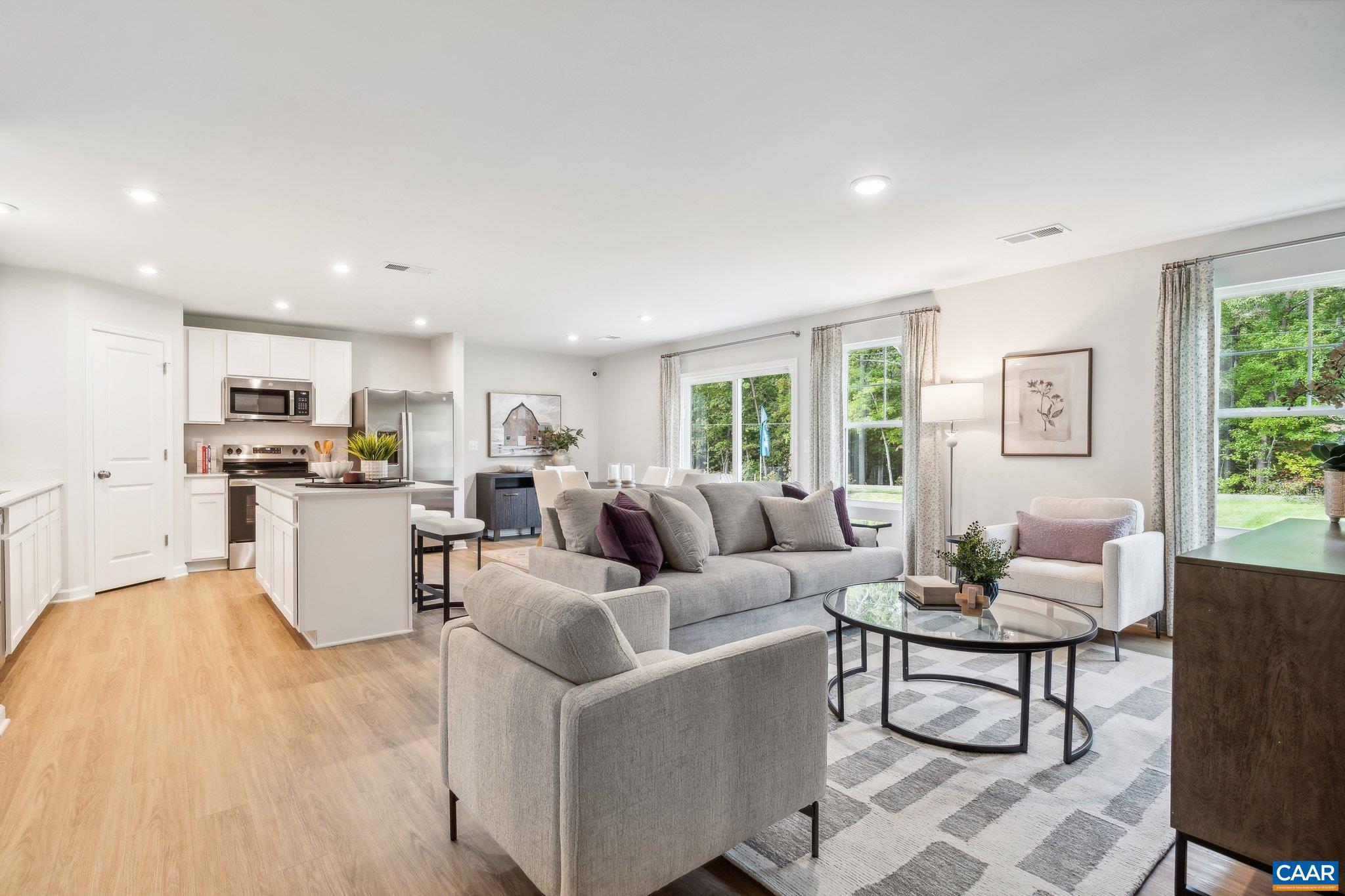 Tbd Tbd Trailfork Road, Unit LOT 98 Barboursville, VA 22923 - Photo 6 of 40 a living room with furniture and kitchen view