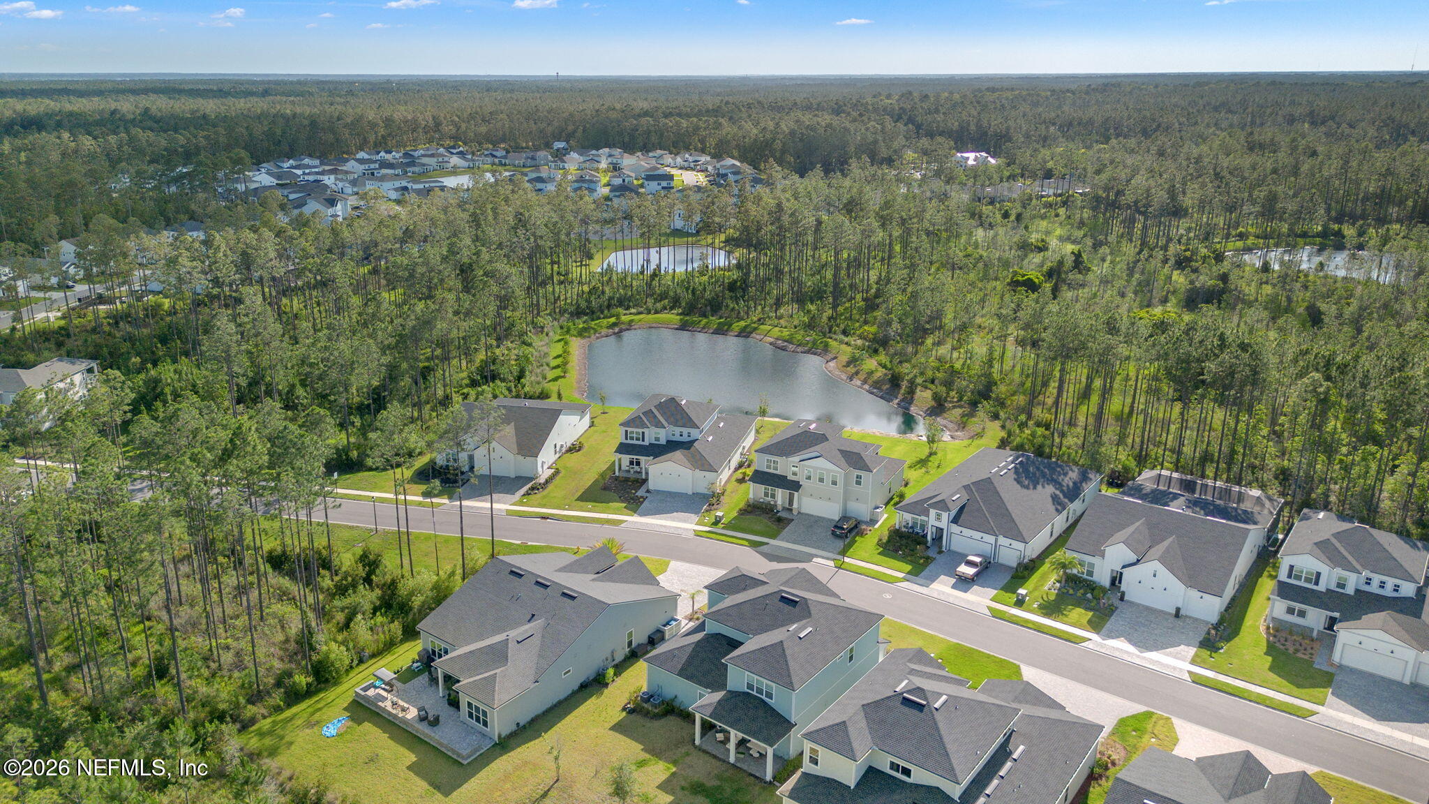 101 Elm Br Road St. Johns, FL 32259 - Photo 58 of 77 an aerial view of house with yard swimming pool and outdoor seating