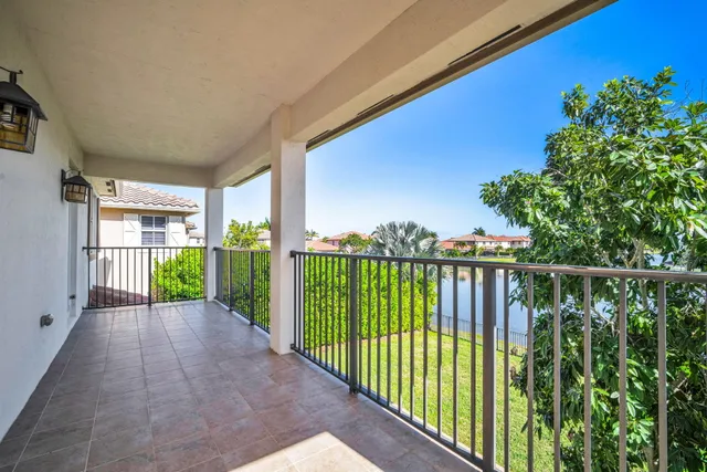 a view of a lake with houses