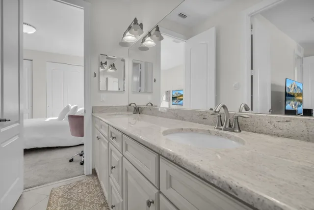 a view of a garden with a slide