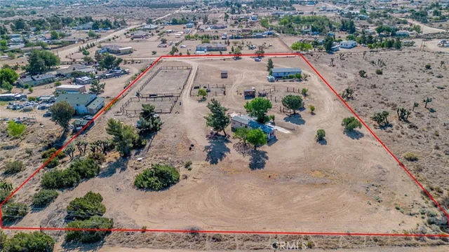 an aerial view of a swimming pool