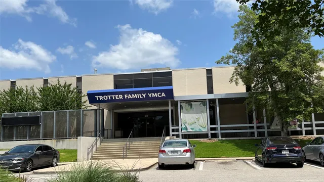 a car parked in front of a building