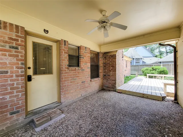 a house with a table and chairs