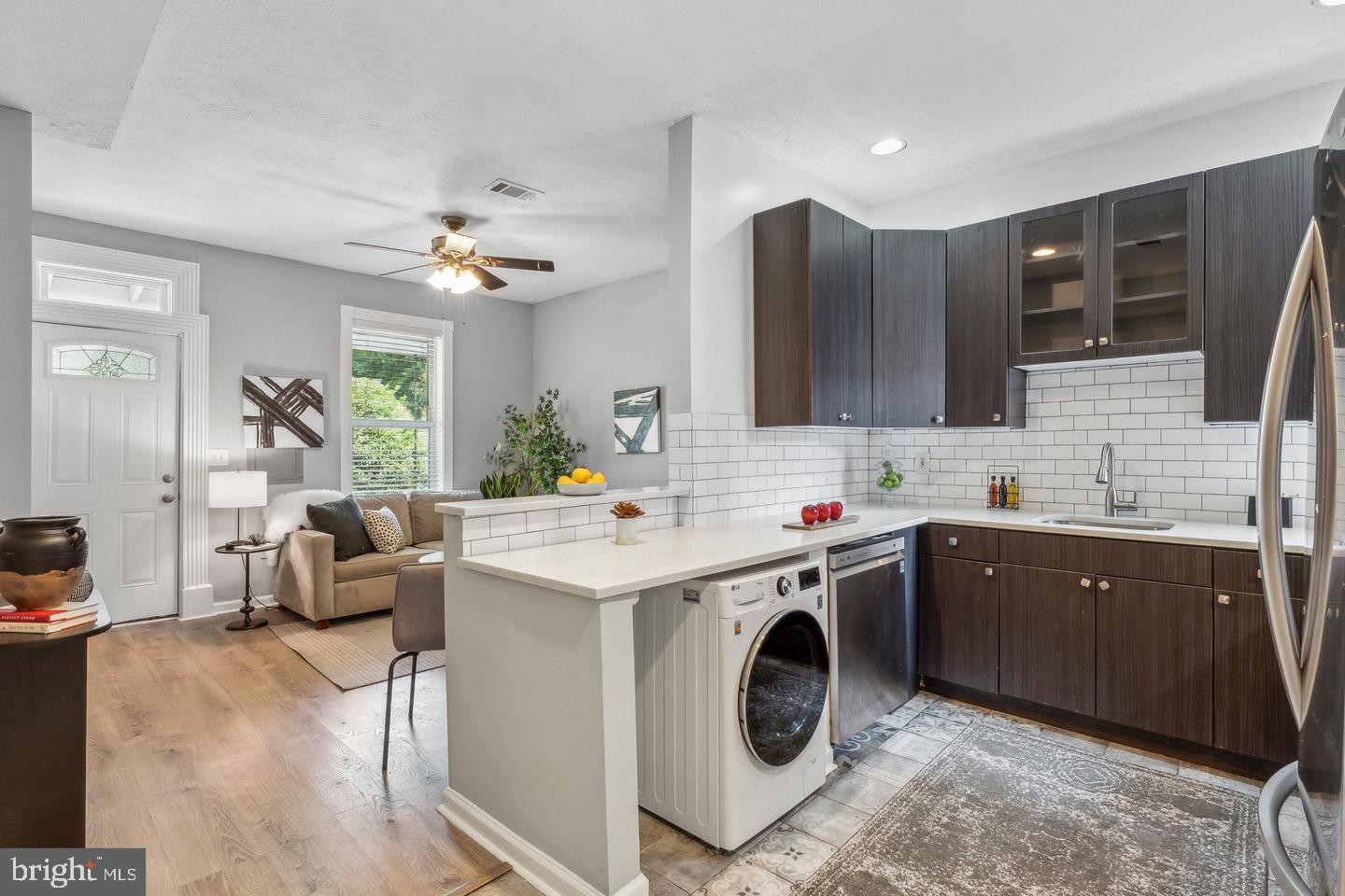 1267 Morse Street Northeast Washington, DC 20002 - Photo 7 of 14 Modern kitchen with stylish finishes.