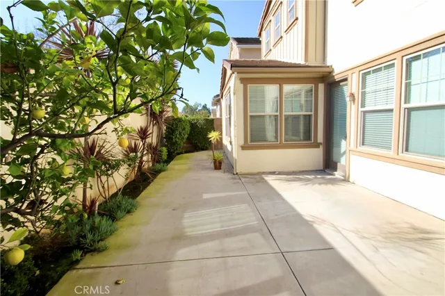 a view of beach and patio