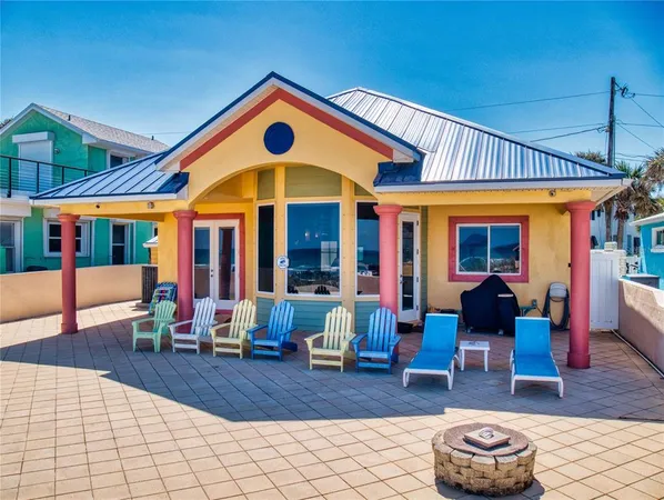 a view of a chairs and tables in the patio