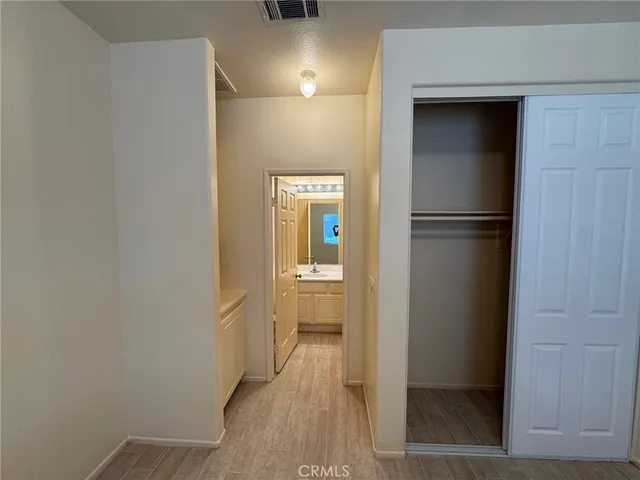 a view of a walk in closet