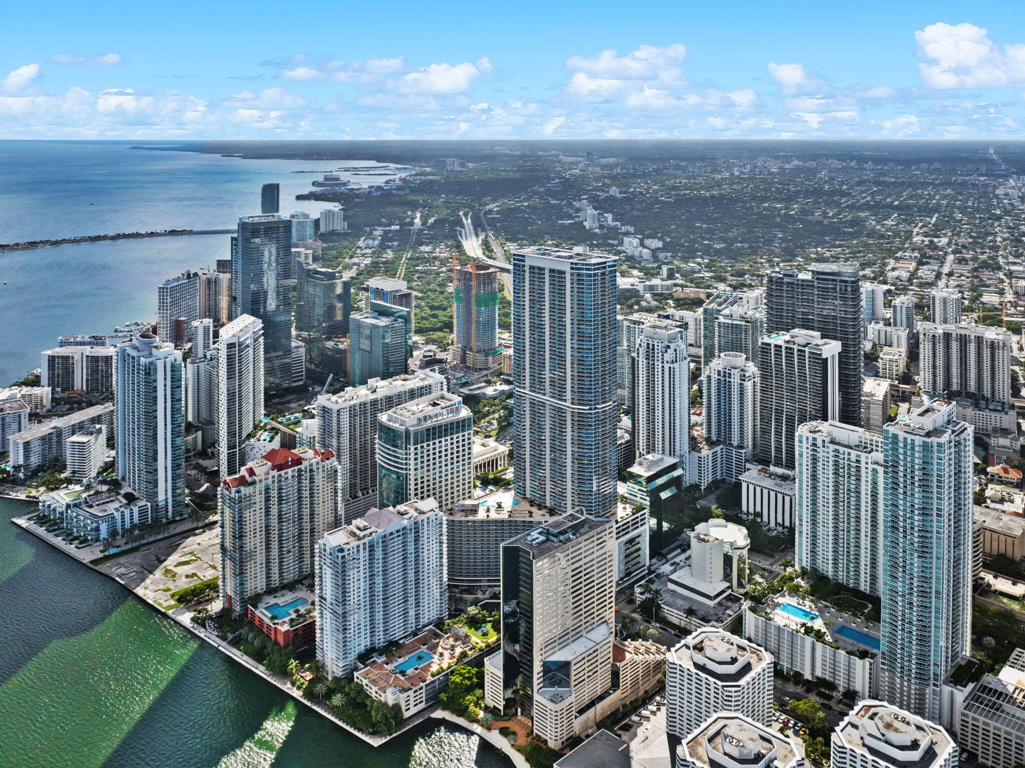 951 Brickell Avenue, Unit 400 Miami, FL 33131 - Photo 37 of 40 a view of a city with tall buildings