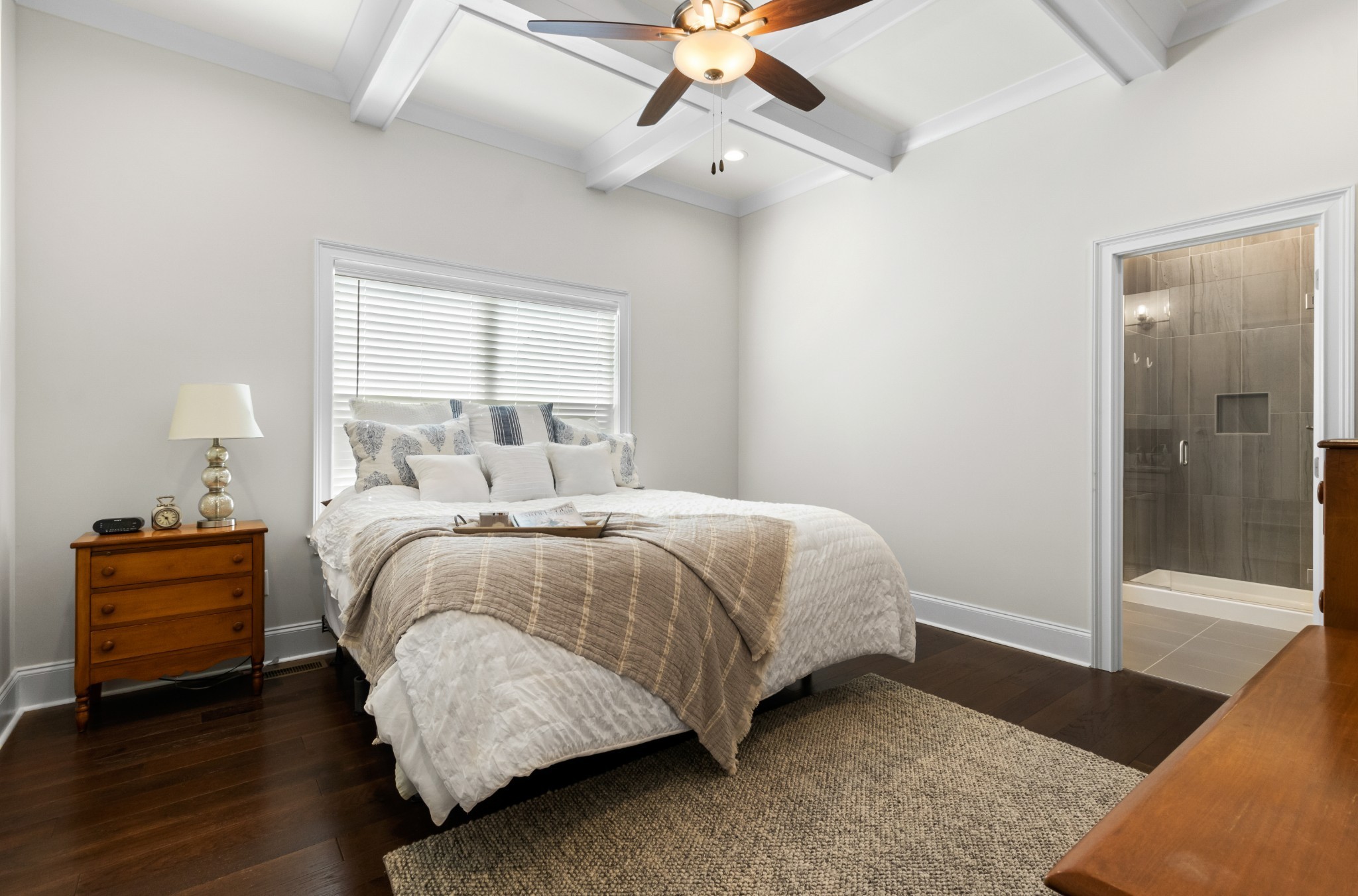 725 Centre Street Pleasant View, TN 37146 - Photo 18 of 44 a bedroom with a bed and wooden floor