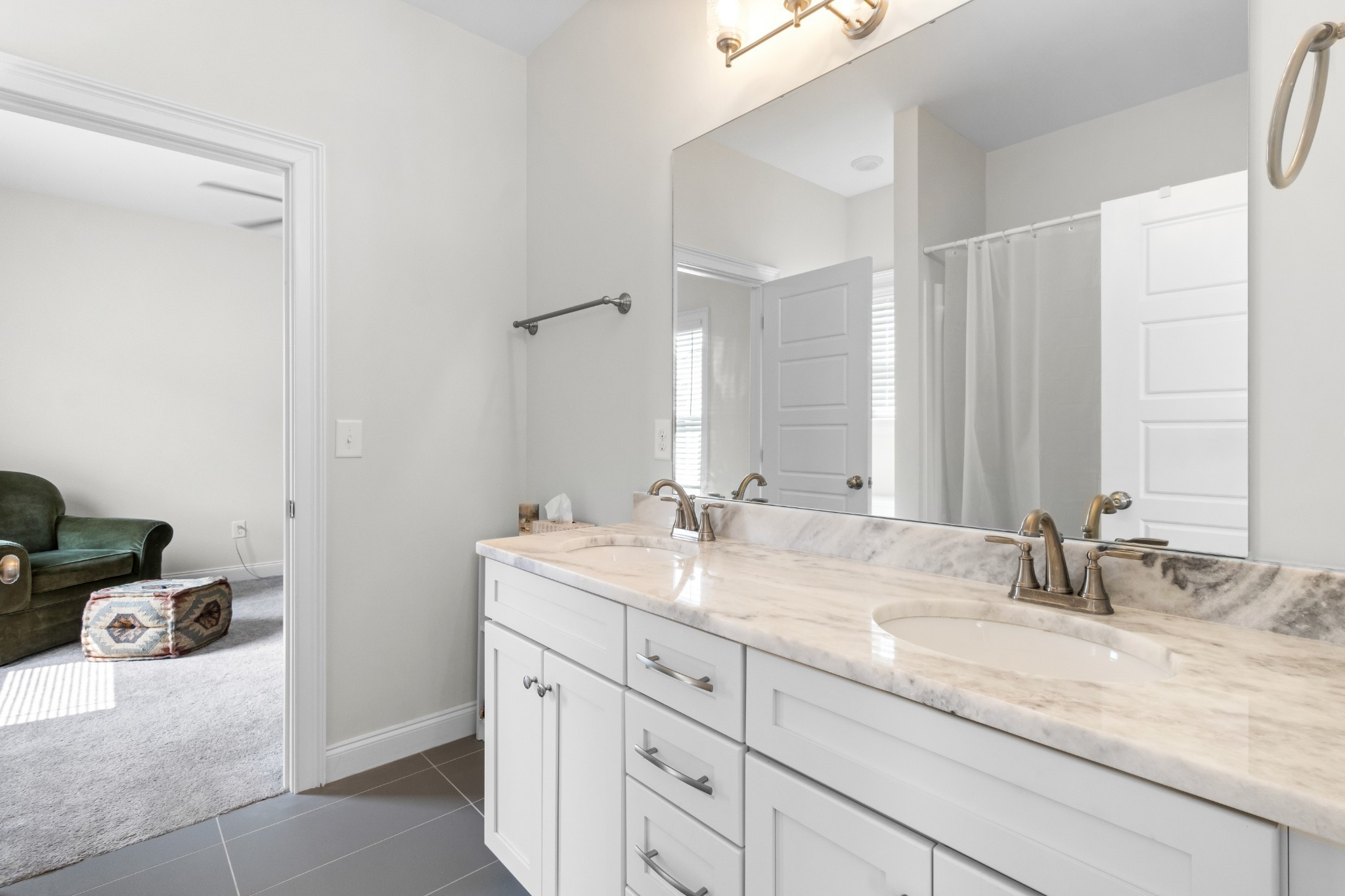725 Centre Street Pleasant View, TN 37146 - Photo 30 of 44 a bathroom with a sink and a mirror
