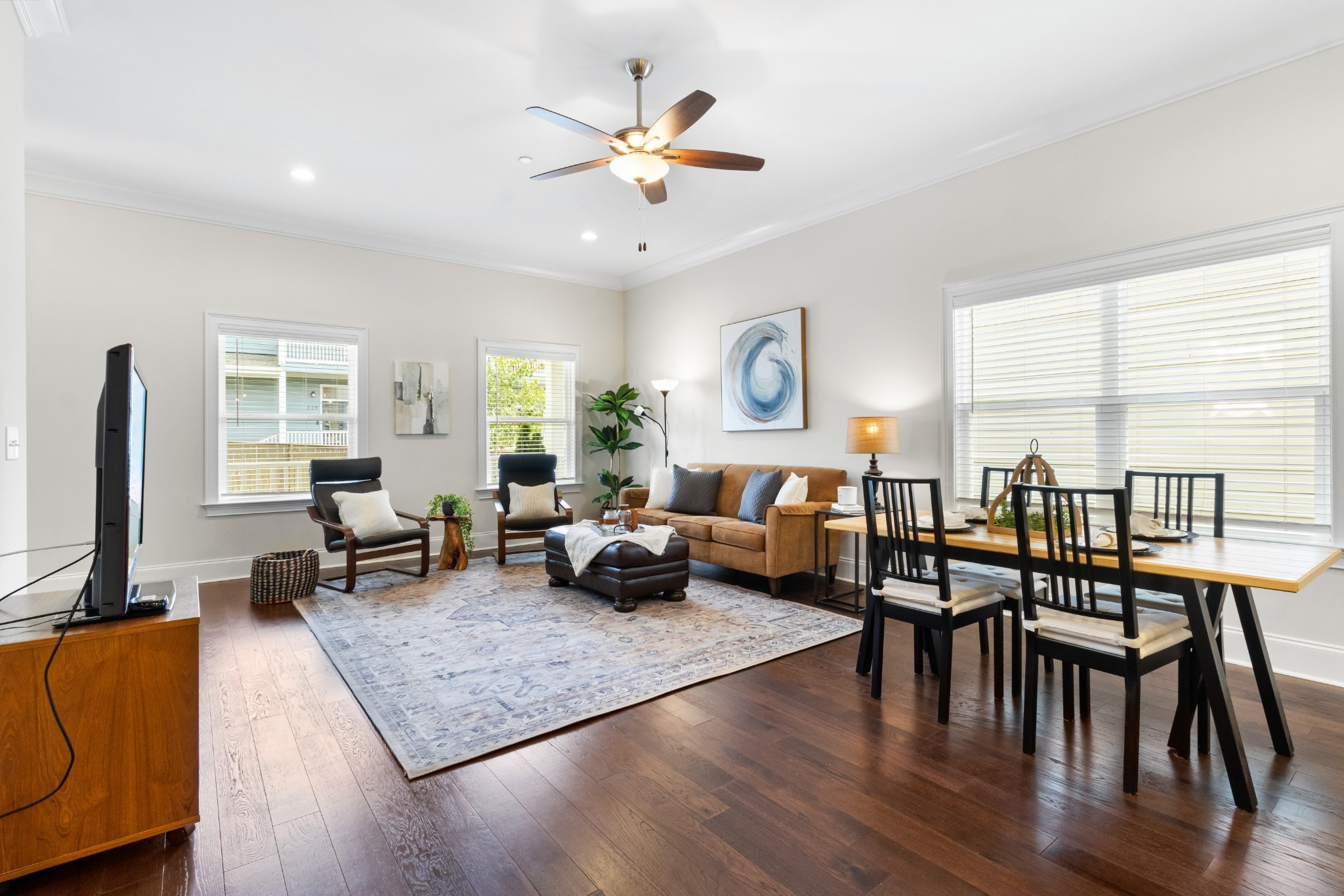 725 Centre Street Pleasant View, TN 37146 - Photo 10 of 44 a living room with fireplace furniture and a large window