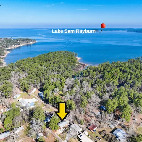 a view of a water with an outdoor space