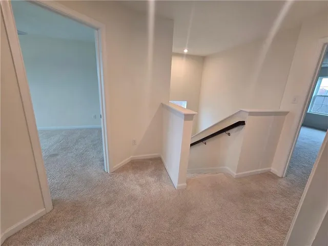 an entryway of an empty room