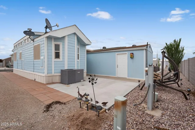 a view of a house with a patio