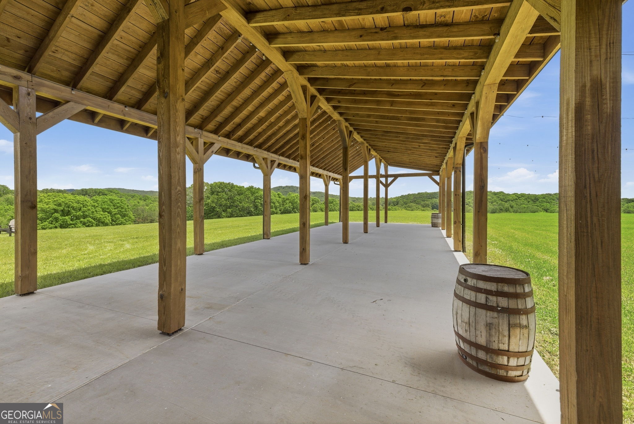 5134 Highway 17 Clarkesville, GA 30523 - Photo 84 of 96 The construction was designed for future enclosures for horse stalls. Concrete flooring has already been established.