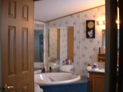 38 Country Club Road West Northampton, PA 18067 - Photo 4 of 5 Bathroom with wood vanity, mirrored wall surrounding tub.