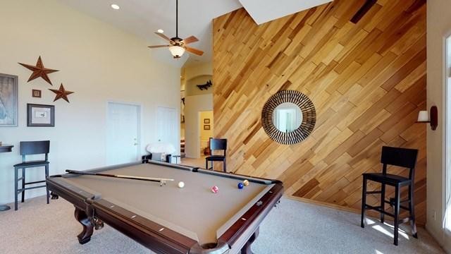 571 Mallard Pointe Road Byrdstown, TN 38549 - Photo 12 of 34 a room with pool table and a chandelier