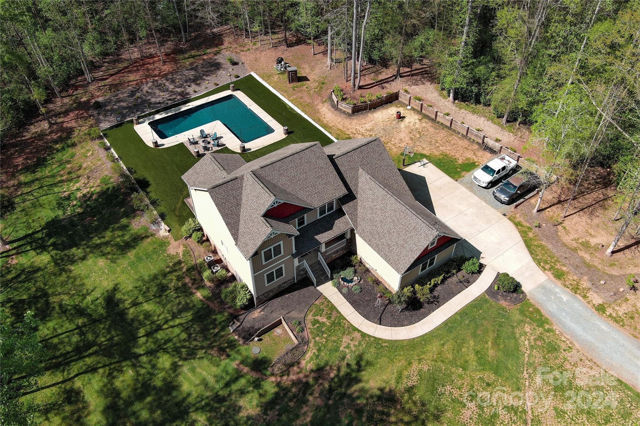 9408 Deer Run Road Waxhaw, NC 28173 - Photo 2 of 47 an aerial view of a house with outdoor space