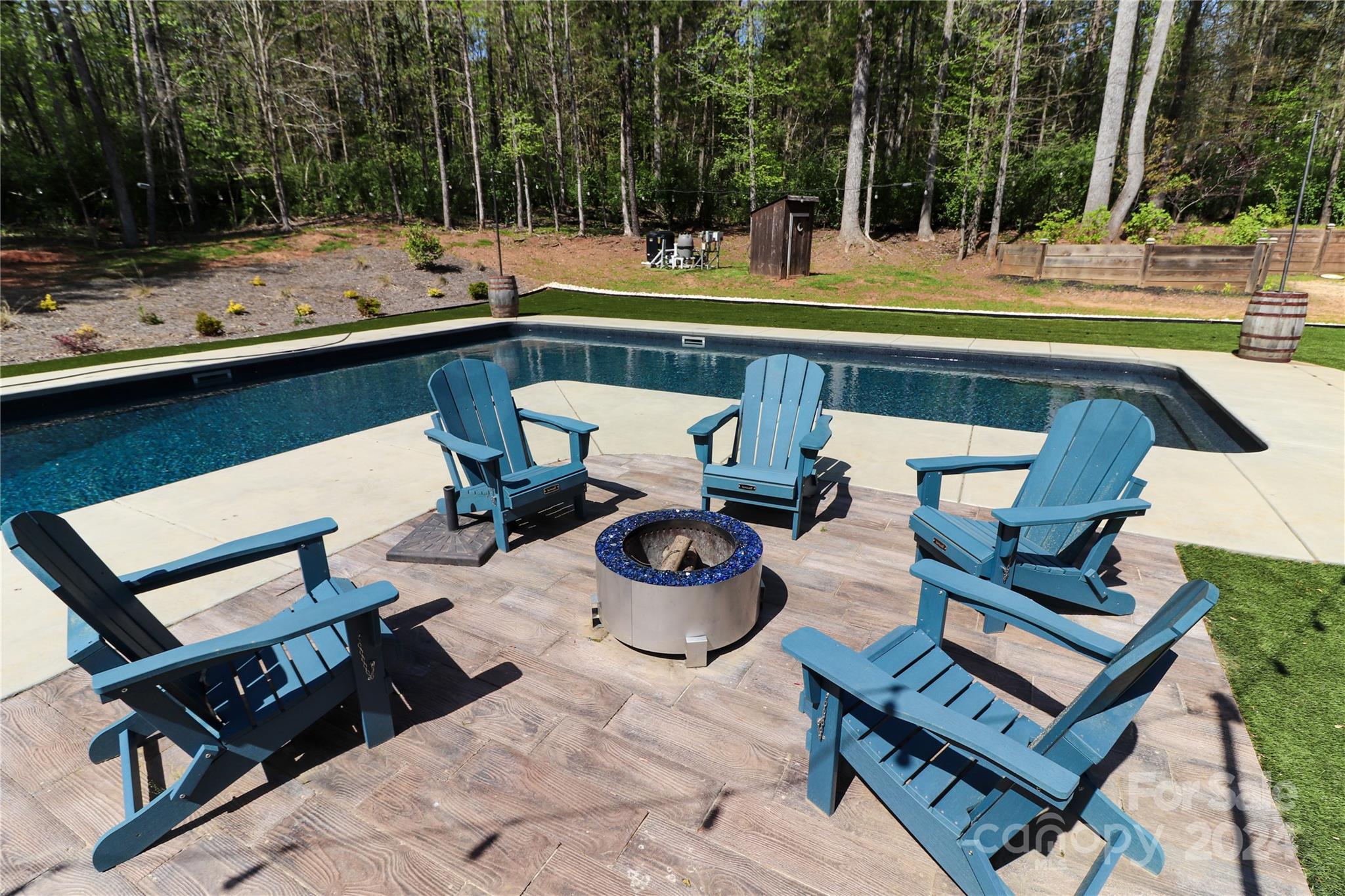 9408 Deer Run Road Waxhaw, NC 28173 - Photo 40 of 47 a view of a swimming pool with lounge chairs