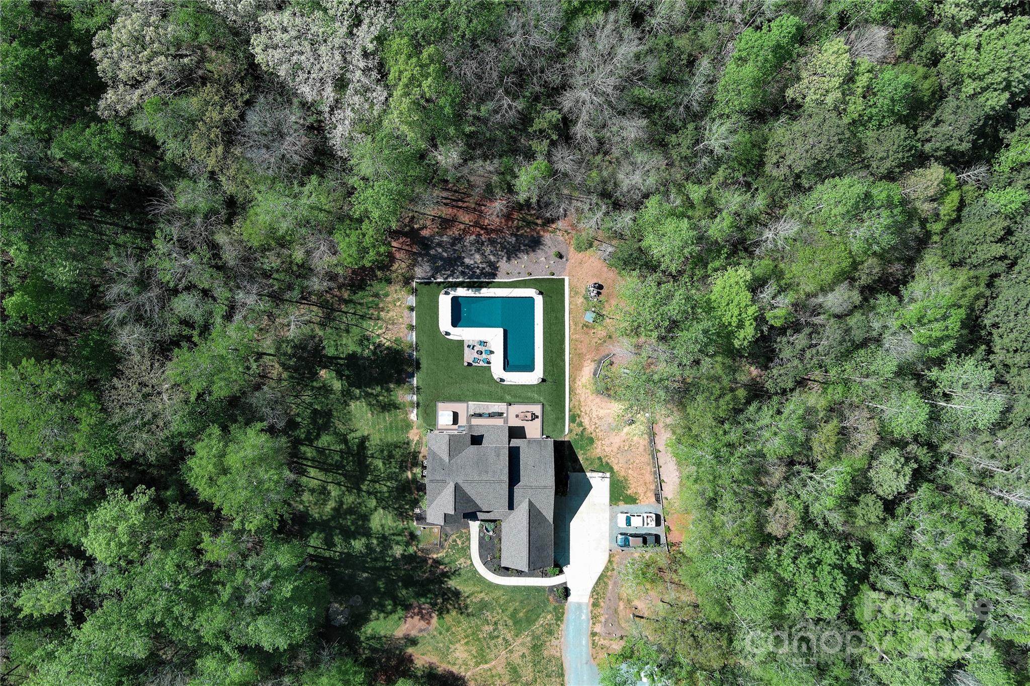 9408 Deer Run Road Waxhaw, NC 28173 - Photo 44 of 47 an aerial view of a house with outdoor space