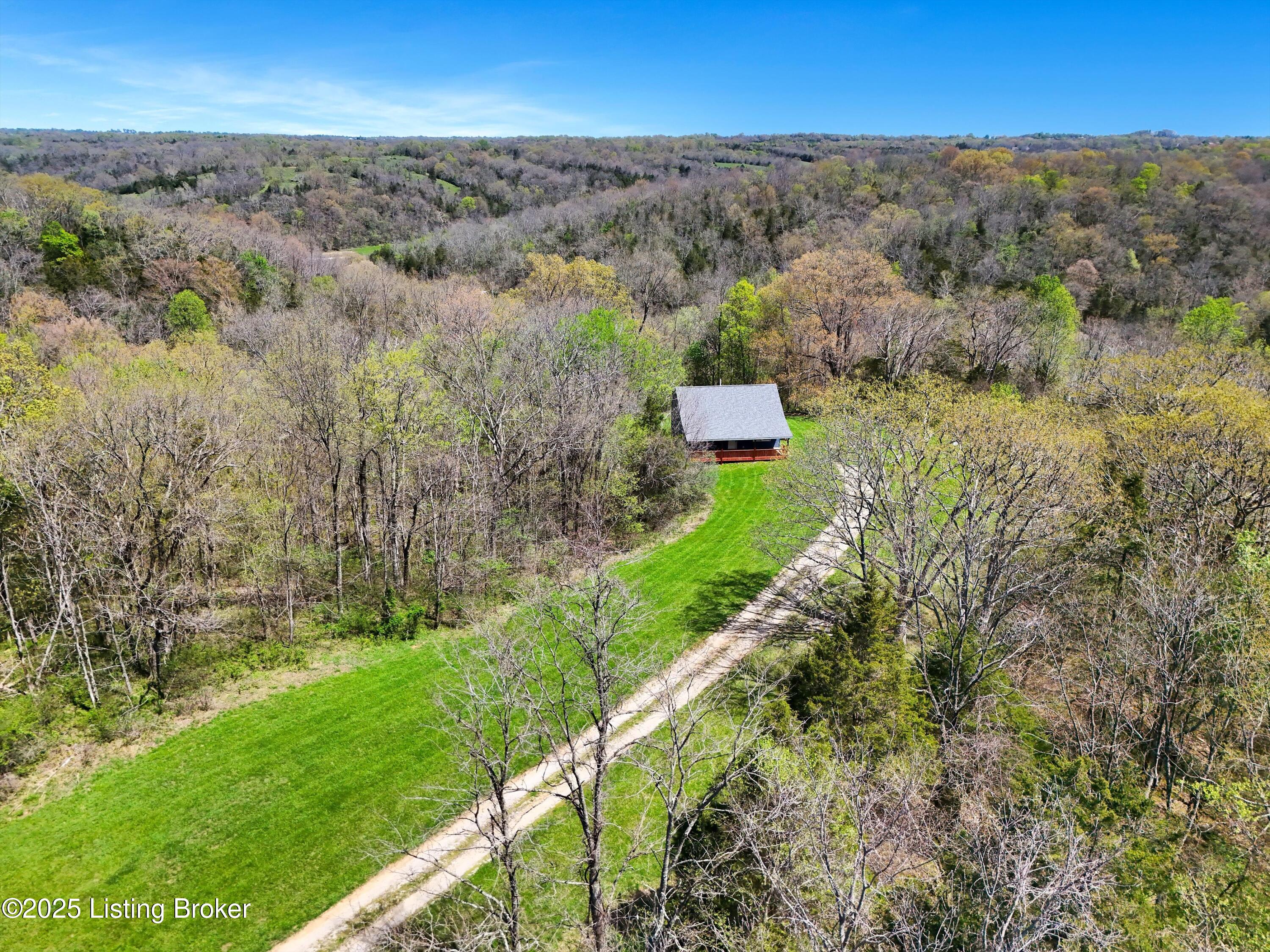 7700 Organ Creek Road Pendleton, KY 40055 - Photo 53 of 59 Aerial of driveway to 7700