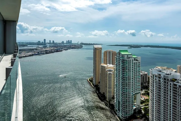 a view of a city with tall buildings