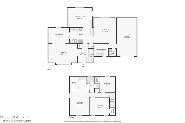 $519,000 | 300 Shoshone Court, Toms River, NJ 08755